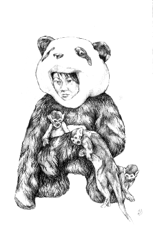 <b>from series Unrealized desire</b><br />pencil on paper, 11x17 cm, 2020
