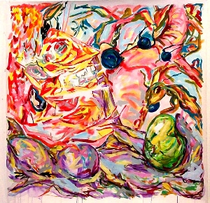 <b>Forest</b><br />acryl on paper, 120x120 cm, 2009